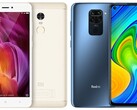 Gerações à parte: A Redmi Nota 4 e a Redmi Nota 9. (Fonte da imagem: Xiaomi - editado).