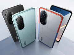 O Xiaomi Poco M7 em suas três cores de lançamento. (Fonte da imagem: Xiaomi)