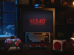 A 8bitDo NES 40 Collection inclui um controle de edição limitada, o primeiro teclado de 68 teclas da 8BitDo e um sucessor do Retro Cube Speaker. (Fonte da imagem: 8BitDo)