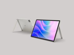 O Acer Iconia A14 tem duas portas USB-C, um conector de áudio em uma posição incomum e um suporte integrado. (Fonte da imagem: Acer)
