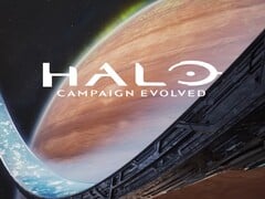 É exibido o banner de Halo: Campaign Evolved