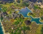 Uma imagem mostrando um mapa do Velho Mundo.