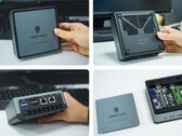 MINISFORUM DeskMini UM270 mini PC com AMD Ryzen 7 dentro (Fonte: MINISFORUM)
