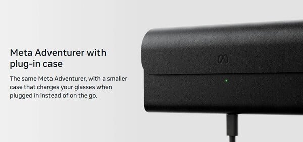 Os novos Meta Glasses, que custam US$ 249, vêm com um estojo recarregável.