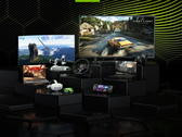 Uma imagem que serve como marketing promocional para o GeForce Now da Nvidia