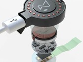 Implante cerebral Neuralink com carregador, modelo 3D (Fonte: CGTrader)