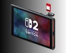 Nintendo Switch 2 na foto com o Game-Key Card (Fonte da imagem: Nintendo of America com edições)