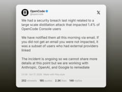 A OpenCode confirma a violação de segurança e o vazamento de chaves de API