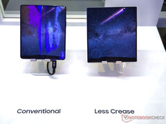 A Samsung Electronics usa painéis Samsung Display para todos os seus smartphones Galaxy Z Fold. (Fonte da imagem: Notebookcheck)