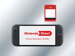 Cartão Game-Key do Switch 2 mostrado acima do console (Fonte da imagem: Nintendo of America com edições)