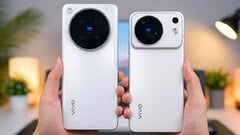 As imagens que circulam atualmente destacam as diferenças de design entre os modelos Vivo X500 Pro (à esquerda) e o Vivo X500.