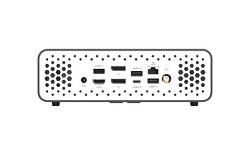 E/S traseira da Zotac ZBOX CI671 nano e ZBOX CI651 nano (imagem via Zotac)