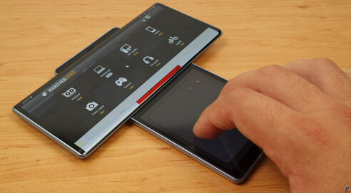 O touchpad da LG Wing antes da atualização de janeiro. (Fonte da imagem: Notebookcheck)