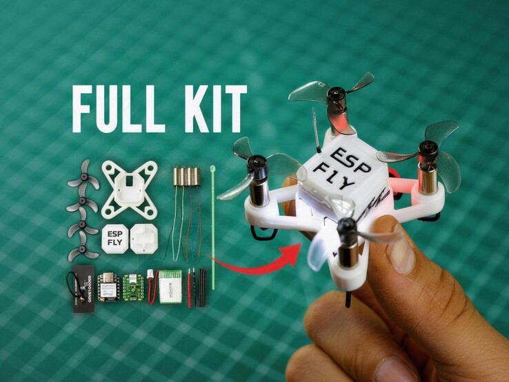 O kit também contém peças impressas em 3D