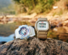 O Casio G-Shock DW-5600LICH25-5PFL (à direita) e o Baby-G BA-110XLICH25-7PFL (à esquerda). (Fonte da imagem: Weibo)