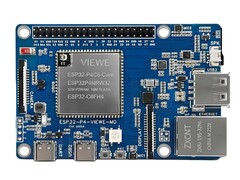 O ESP32-P4-Pi-Viewe é uma placa com um formato semelhante ao do Raspberry Pi