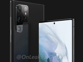O Galaxy S22 Ultra tem um visual distinto Galaxy. (Fonte de imagem: OnLeaks &amp; Digit)