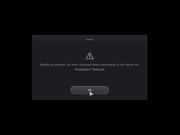 Mensagem de erro da PlayStation Network do Gran Turismo 7 (Fonte: Captura de tela, PlayStation Network)