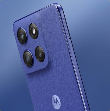 O Motorola Edge 60 Stylus tem uma parte traseira de couro vegano. (Fonte da imagem: Motorola)