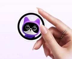 O Oppo Bubble pode ser acoplado a um smartphone como uma tela secundária magnética.