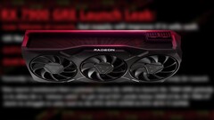 A Radeon RX 7900 GRE tem um clock médio de jogo de 1,88 GHz. (Fonte: Moore's Law Is Dead/AMD/editado)
