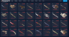 Uma captura de tela do site de rastreamento de preços do CS2, Price Empire (fonte da imagem: Price Empire)