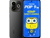 O Tecno Pop 9 5G na cor Shadow Black (Fonte da imagem: Tecno)