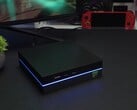 Mini PC para jogos da Yohris com portas frontais e faixa de luz LED (Fonte da imagem: ETA PRIME/YouTube)
