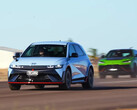 O Hyundai Ioniq 5 N venceu facilmente o Lamborghini Urus e os outros carros de combustão interna nas corridas de arrancada da CarExperts. (Fonte da imagem: CarExpert no YouTube - captura de tela)