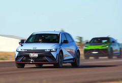 O Hyundai Ioniq 5 N venceu facilmente o Lamborghini Urus e os outros carros de combustão interna nas corridas de arrancada da CarExperts. (Fonte da imagem: CarExpert no YouTube - captura de tela)