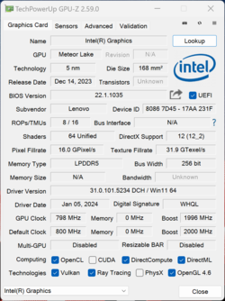 Gráficos Intel GPU-Z