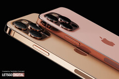 Pensa-se que a série iPhone 13 Pro esteja chegando em quatro cores, incluindo ouro e bronze. (Fonte de imagem: LetsGoDigital) 