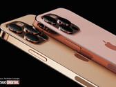 Pensa-se que a série iPhone 13 Pro esteja chegando em quatro cores, incluindo ouro e bronze. (Fonte de imagem: LetsGoDigital) 