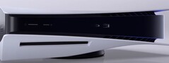 Frente PS5 com drive de disco. (Fonte de imagem: Sony)