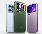O Xiaomi 17, o Xiaomi 17 Pro Max e o Xiaomi 17 Pro, da esquerda para a direita. (Fonte da imagem: Xiaomi)