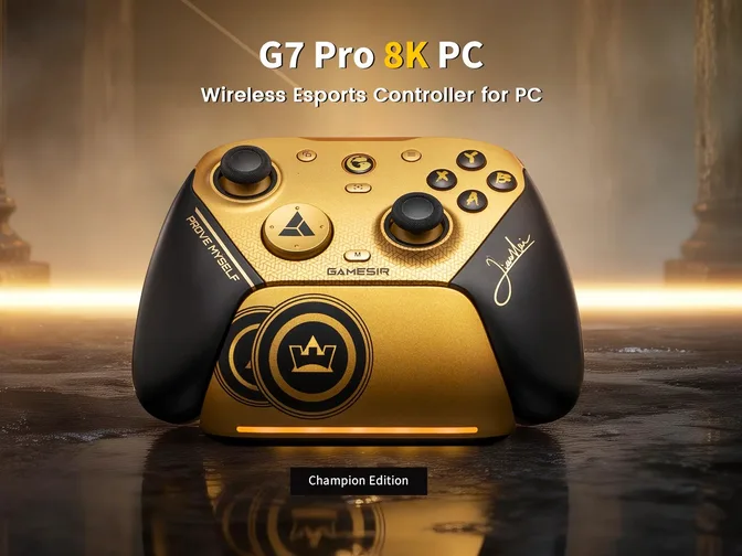 GameSir G7 Pro 8K PC Champion Edition surpreende em preto e